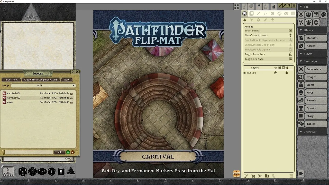 Fantasy Grounds - Pathfinder RPG - Pathfinder Flip-Mat - Carnival Screenshot 4