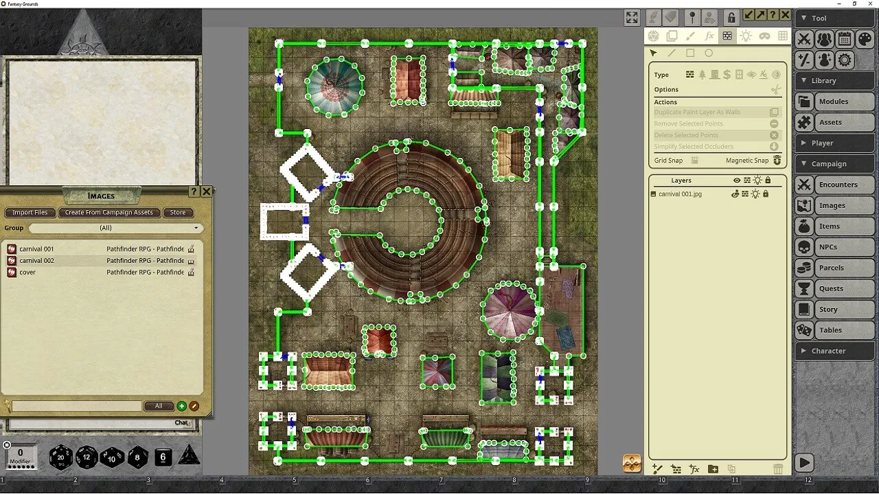 Fantasy Grounds - Pathfinder RPG - Pathfinder Flip-Mat - Carnival Screenshot 2