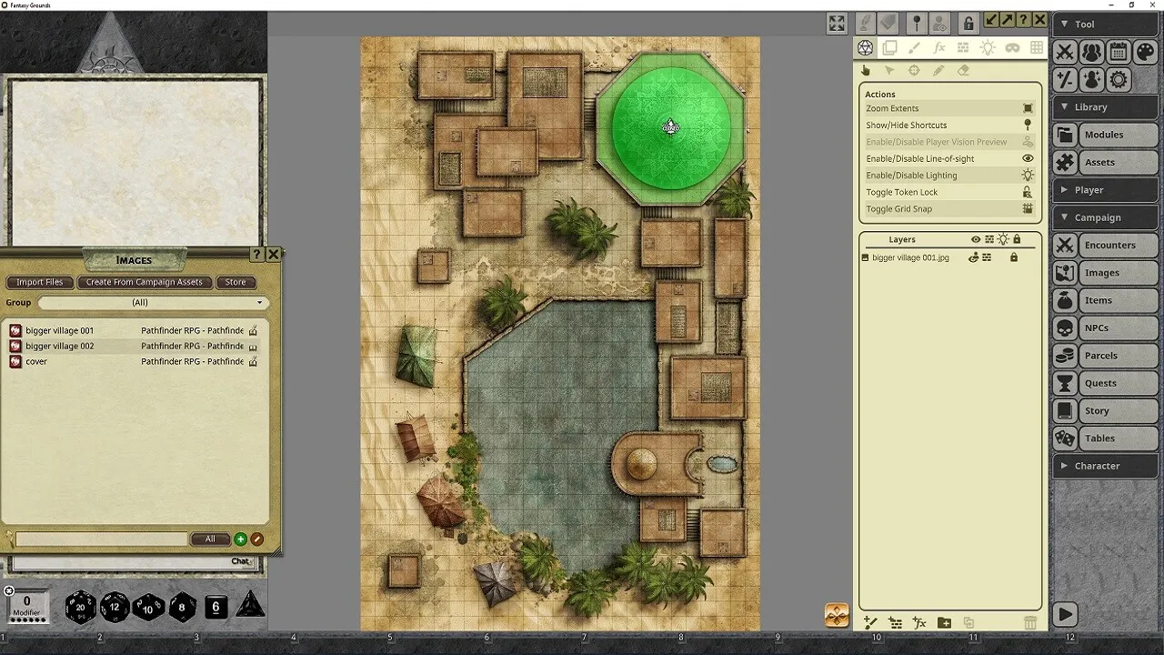 Fantasy Grounds - Pathfinder RPG - Pathfinder Flip-Mat - Bigger Village Screenshot 3