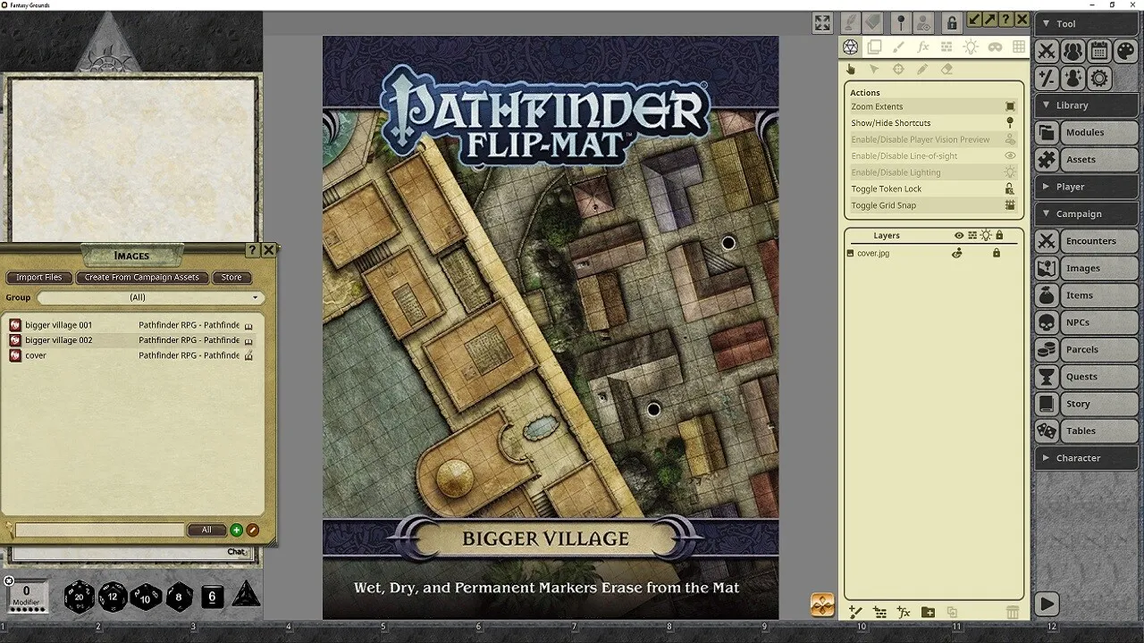 Fantasy Grounds - Pathfinder RPG - Pathfinder Flip-Mat - Bigger Village Screenshot 4