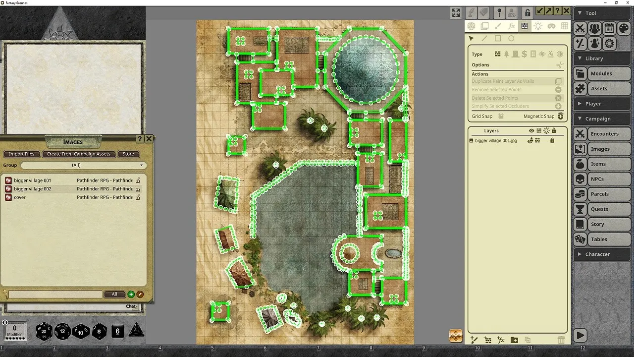 Fantasy Grounds - Pathfinder RPG - Pathfinder Flip-Mat - Bigger Village Screenshot 2