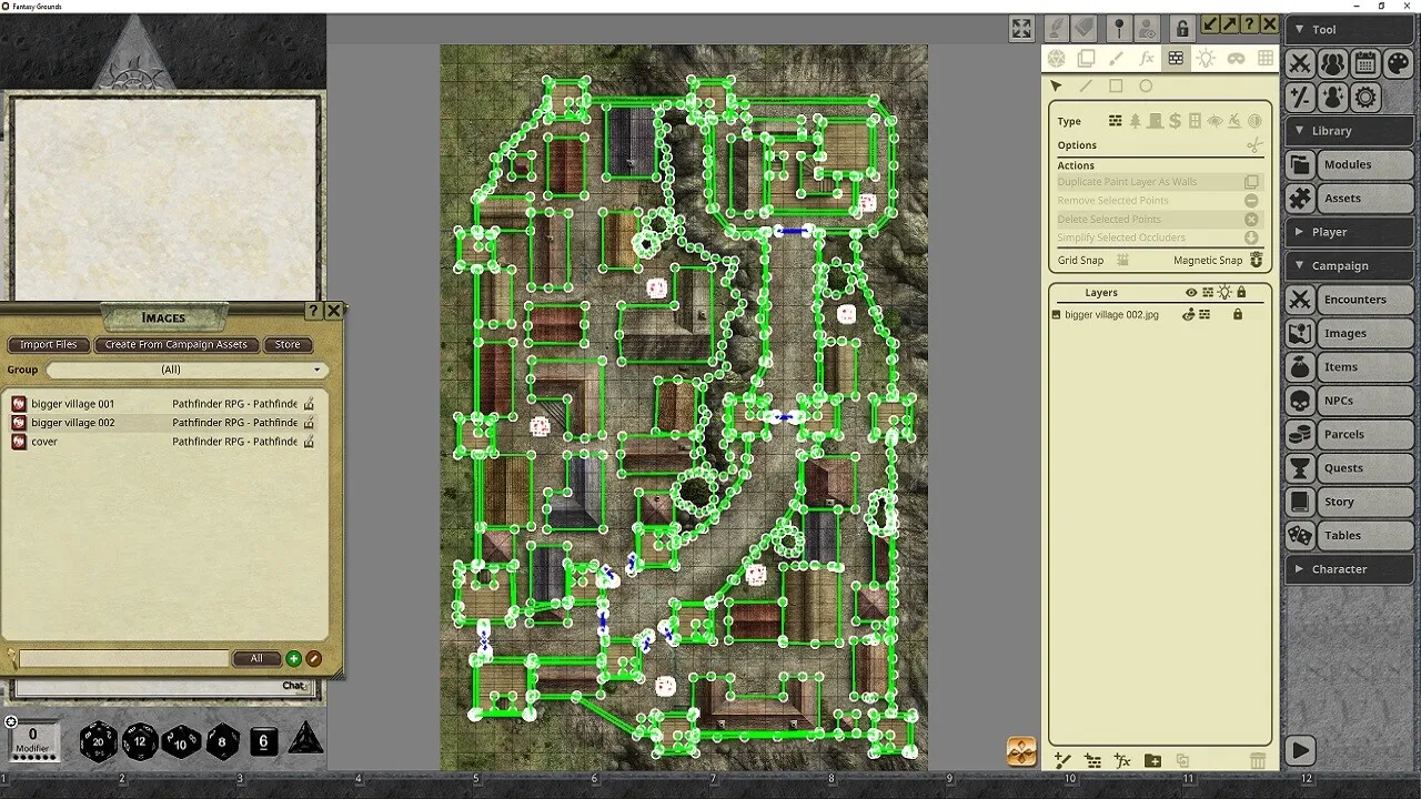 Fantasy Grounds - Pathfinder RPG - Pathfinder Flip-Mat - Bigger Village Screenshot 1