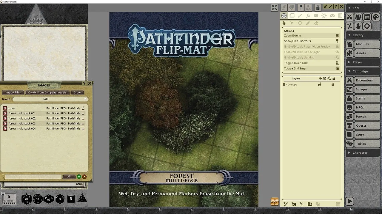 Fantasy Grounds - Pathfinder RPG - Pathfinder Flip-Mat - Forest Multi-Pack Screenshot 4