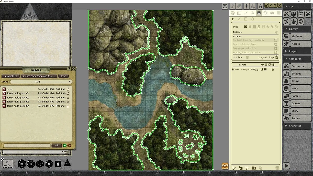 Fantasy Grounds - Pathfinder RPG - Pathfinder Flip-Mat - Forest Multi-Pack Screenshot 1