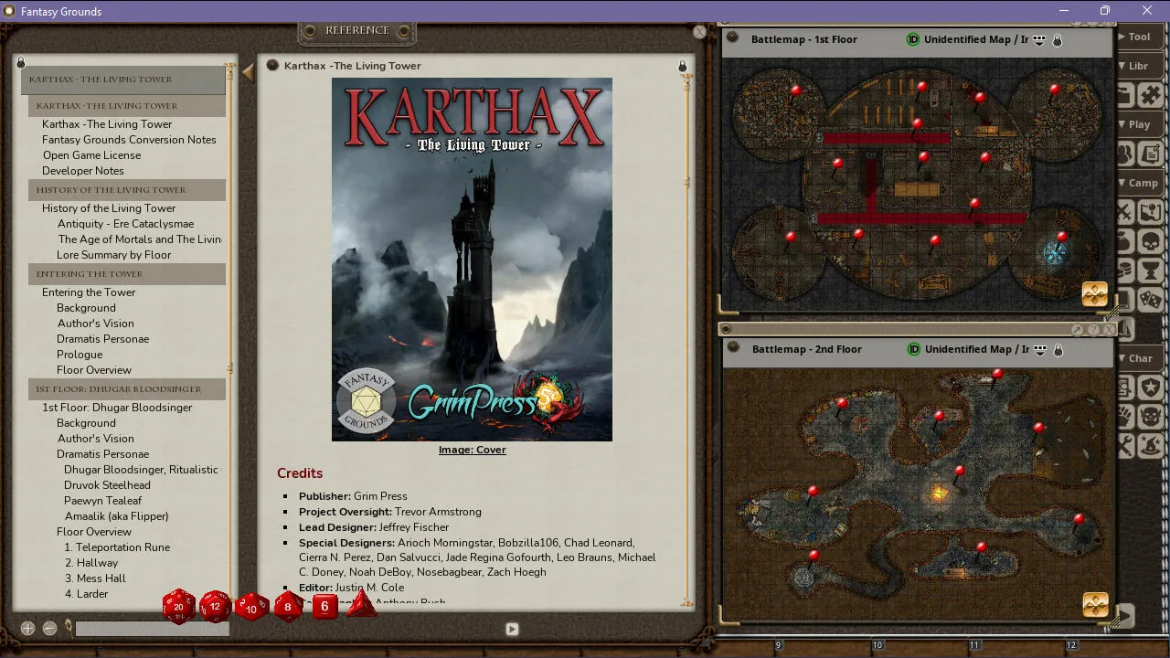 Fantasy Grounds - Karthax - The Living Tower Screenshot 2