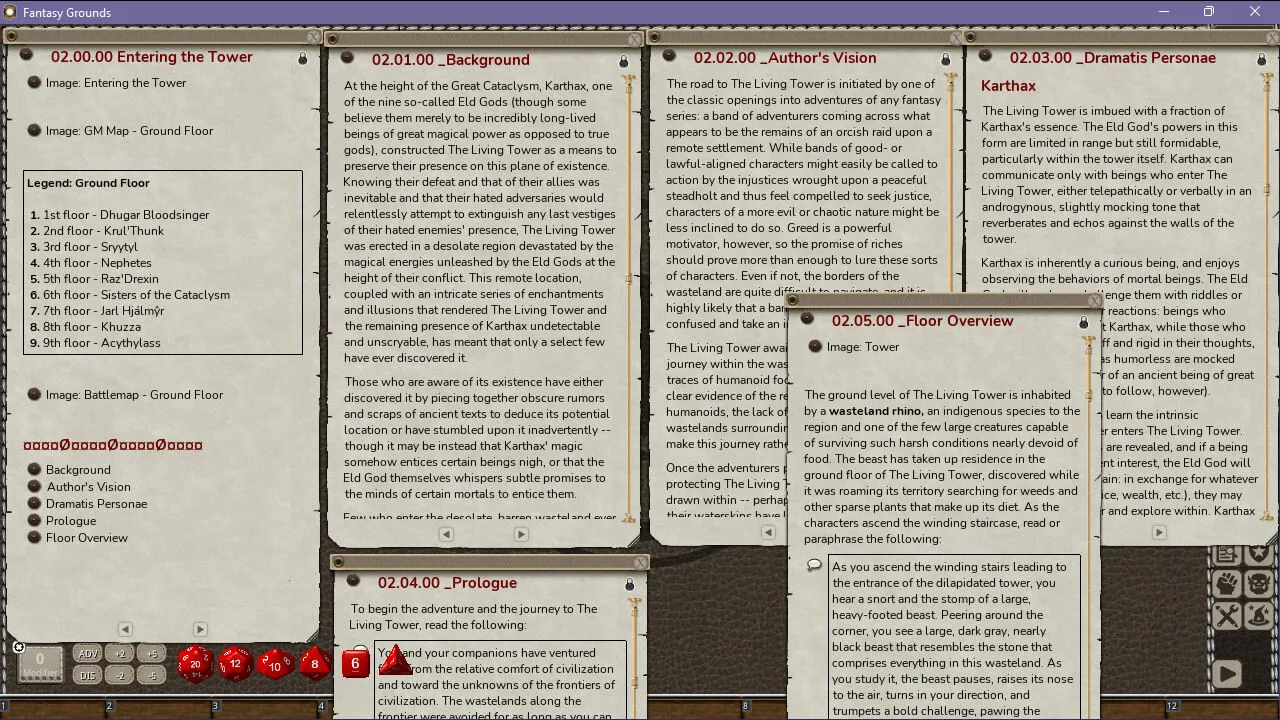 Fantasy Grounds - Karthax - The Living Tower Screenshot 4