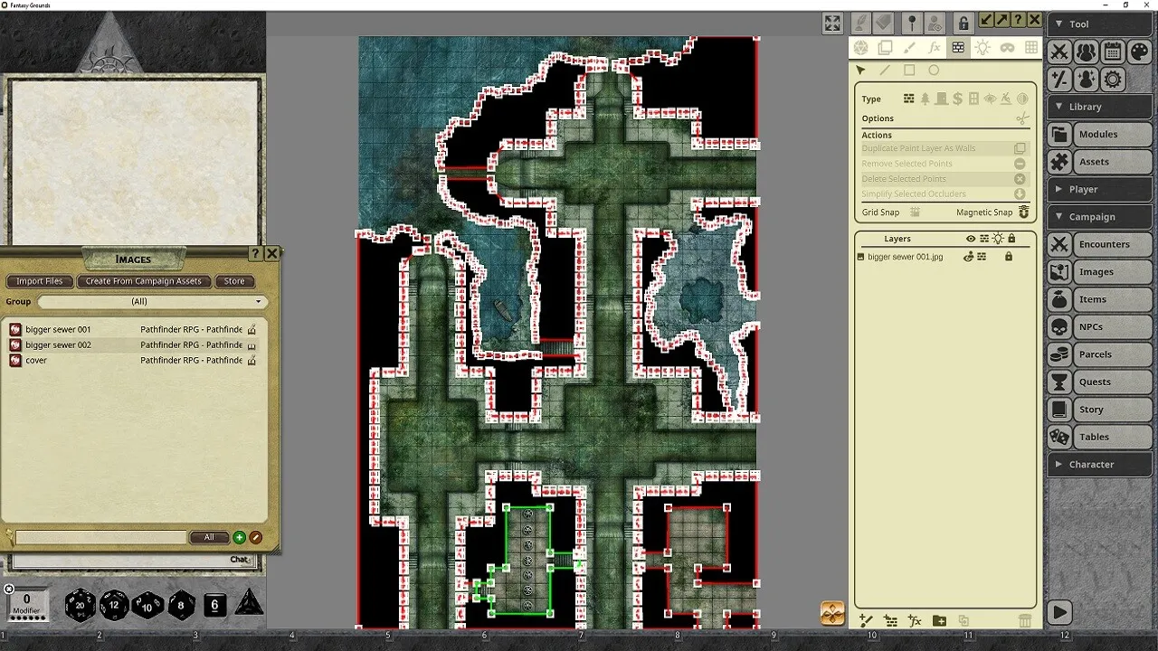 Fantasy Grounds - Pathfinder RPG - Pathfinder Flip-Mat - Bigger Sewer Screenshot 3