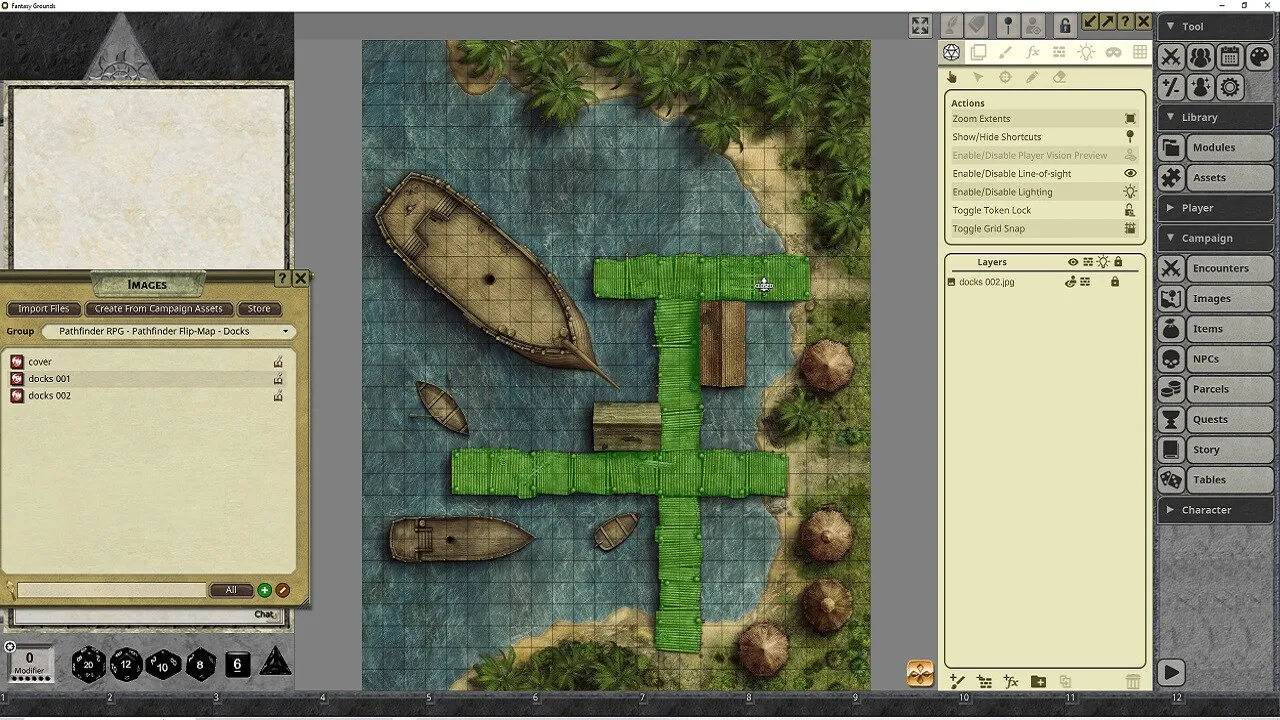 Fantasy Grounds - Pathfinder RPG - Pathfinder Flip-Mat: Docks Screenshot 1