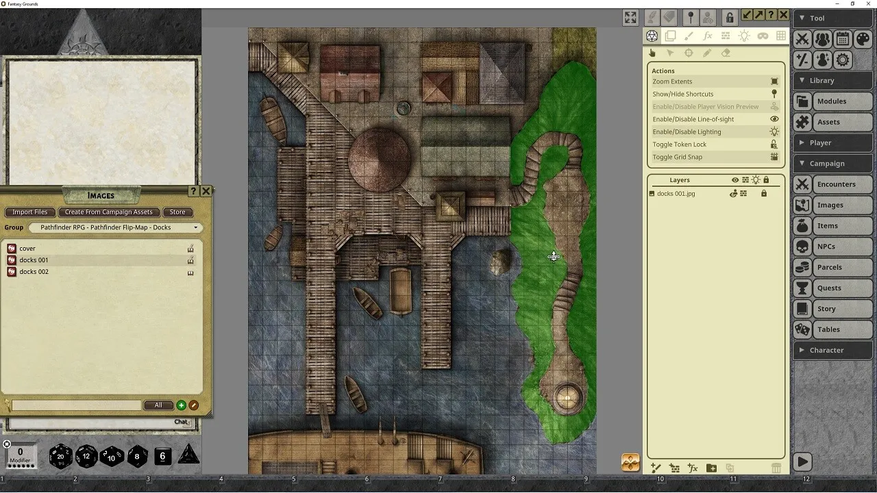 Fantasy Grounds - Pathfinder RPG - Pathfinder Flip-Mat: Docks Screenshot 4