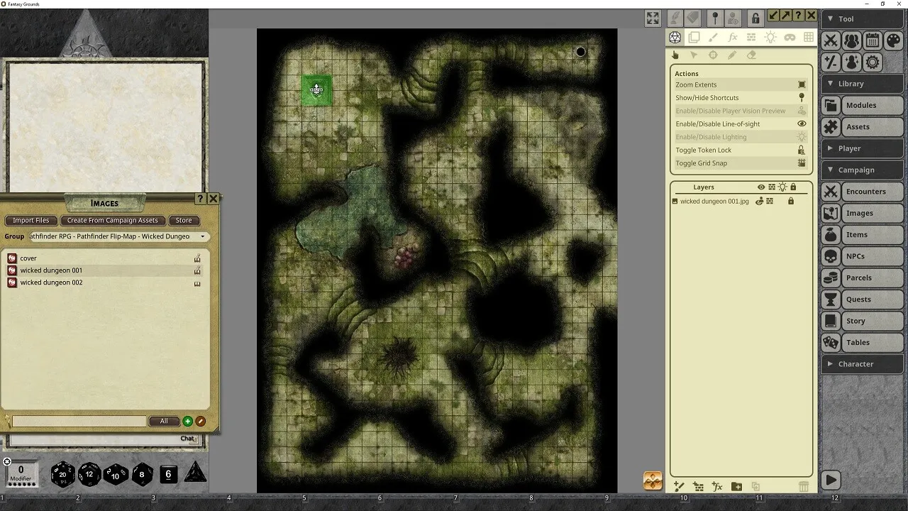 Fantasy Grounds - Pathfinder RPG - Pathfinder Flip-Mat: Wicked Dungeon Screenshot 3