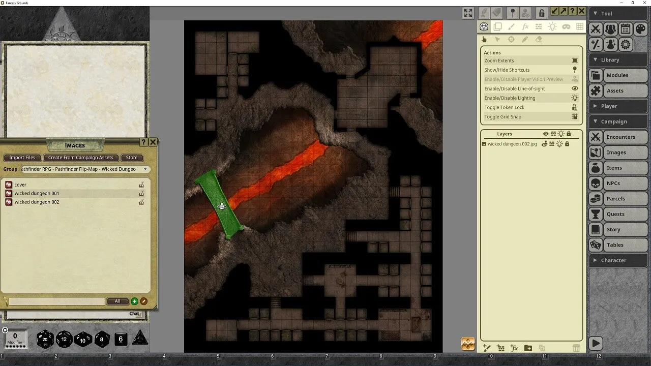 Fantasy Grounds - Pathfinder RPG - Pathfinder Flip-Mat: Wicked Dungeon Screenshot 0