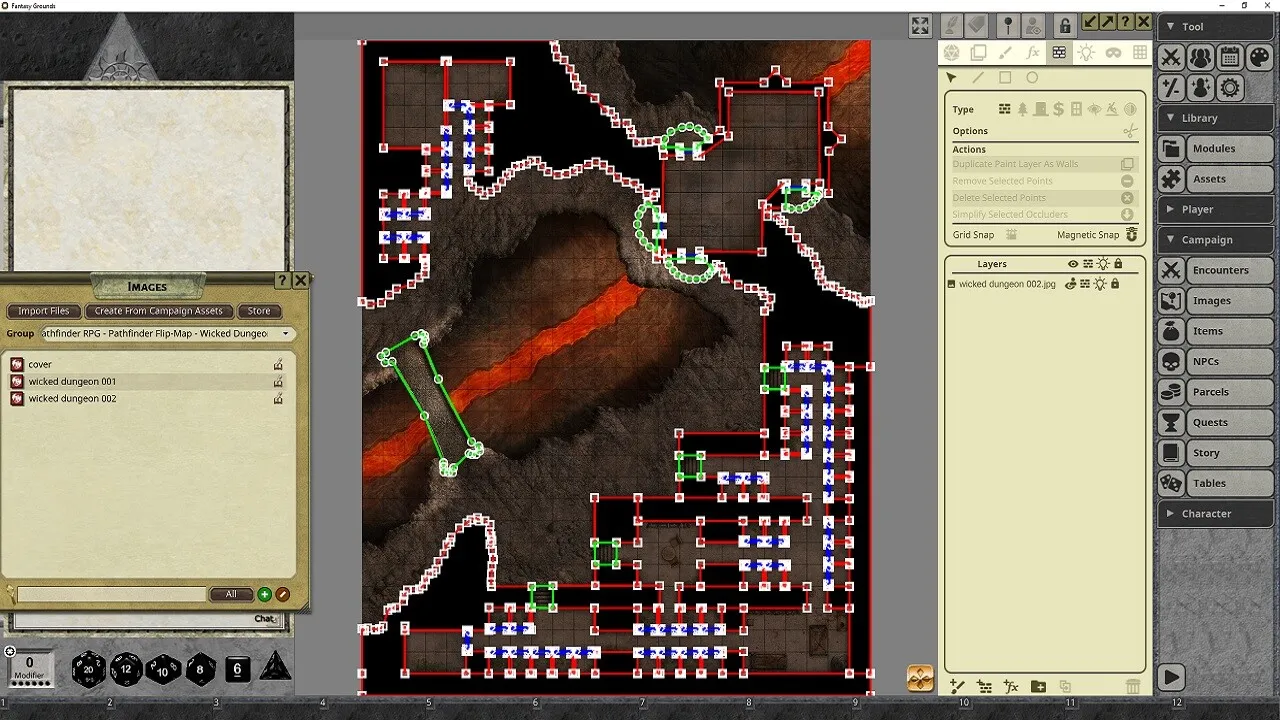 Fantasy Grounds - Pathfinder RPG - Pathfinder Flip-Mat: Wicked Dungeon Screenshot 1