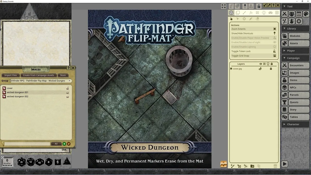 Fantasy Grounds - Pathfinder RPG - Pathfinder Flip-Mat: Wicked Dungeon Screenshot 4