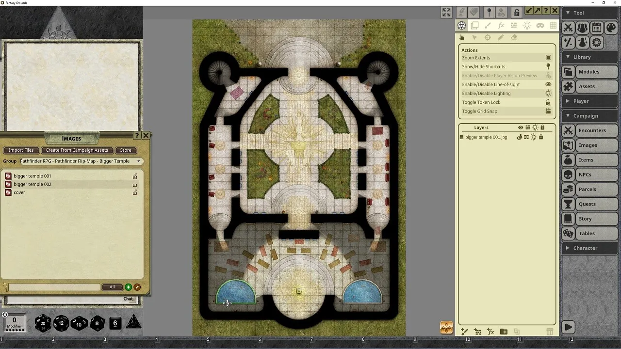 Fantasy Grounds - Pathfinder RPG - Pathfinder Flip-Mat: Bigger Temple Screenshot 4