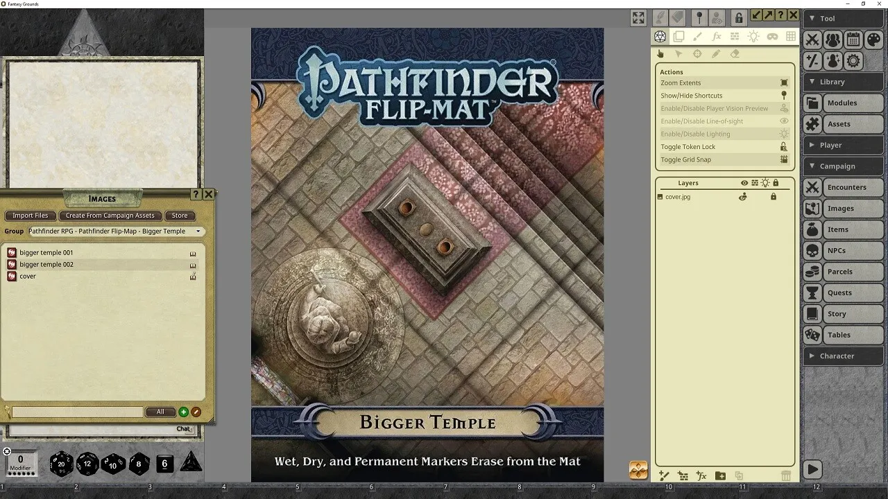 Fantasy Grounds - Pathfinder RPG - Pathfinder Flip-Mat: Bigger Temple Screenshot 2