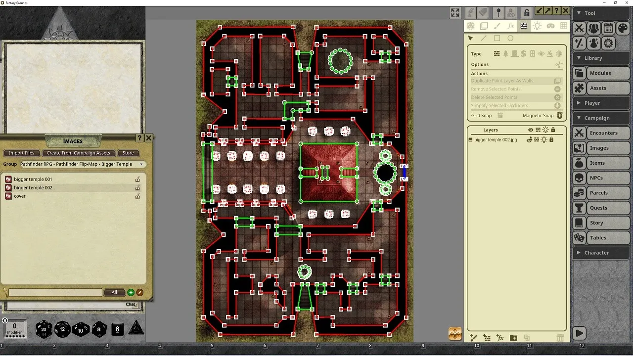 Fantasy Grounds - Pathfinder RPG - Pathfinder Flip-Mat: Bigger Temple Screenshot 1