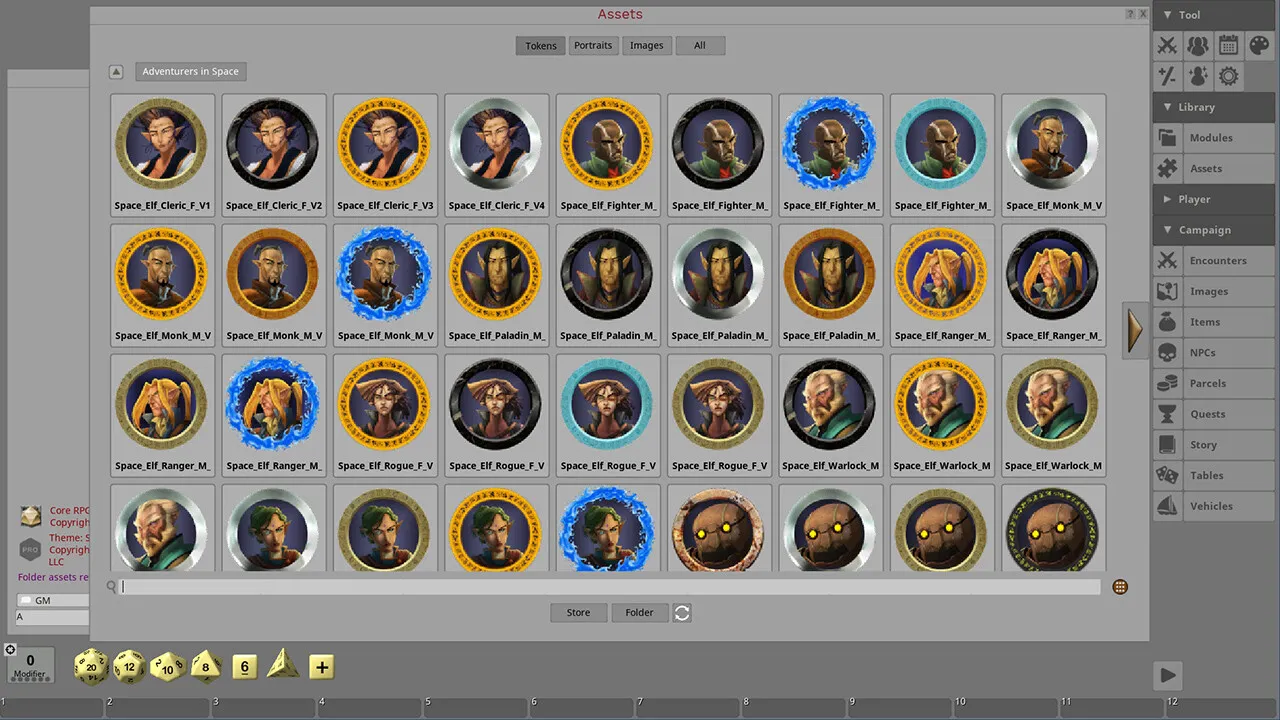 Fantasy Grounds - Adventurers in Space Screenshot 1