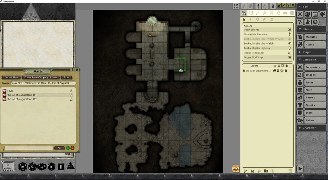 Fantasy Grounds - Pathfinder RPG - Pathfinder Flip-Mat: The Fall of Plaguestone Screenshot 1
