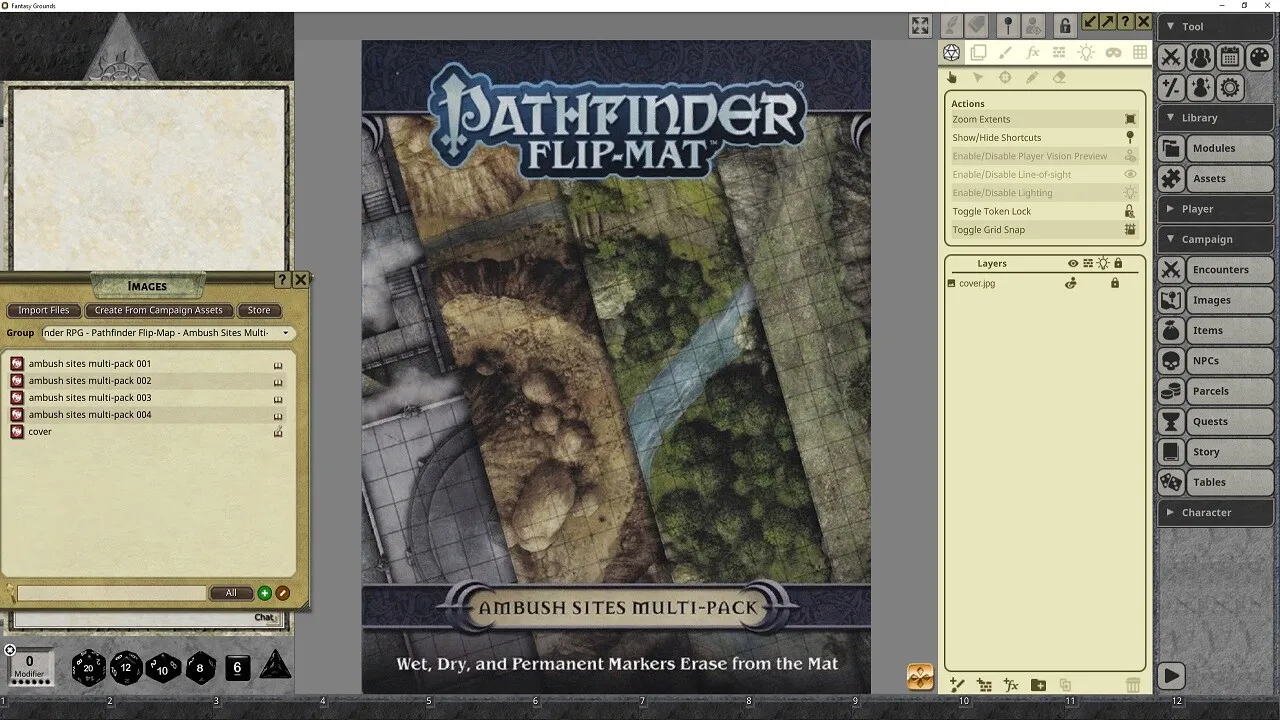 Fantasy Grounds - Pathfinder RPG - Pathfinder Flip-Mat: Ambush Sites Multi-Pack Screenshot 4