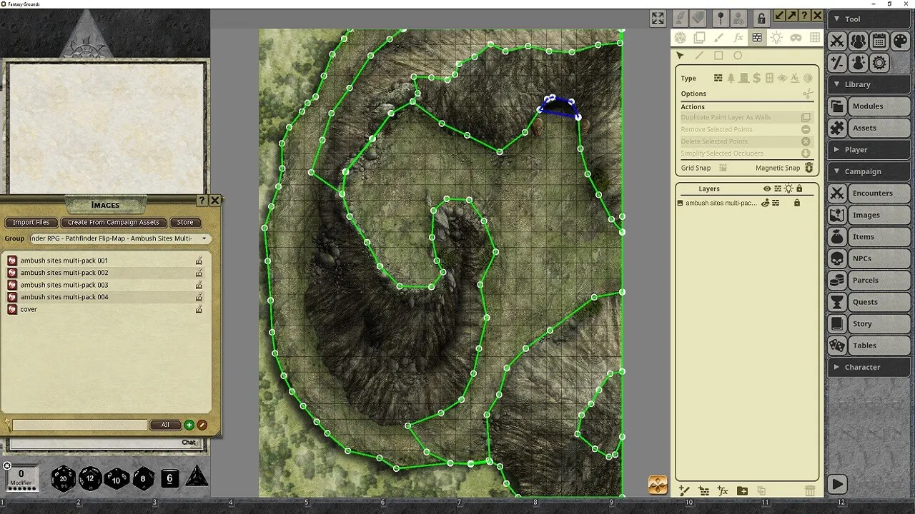 Fantasy Grounds - Pathfinder RPG - Pathfinder Flip-Mat: Ambush Sites Multi-Pack Screenshot 0