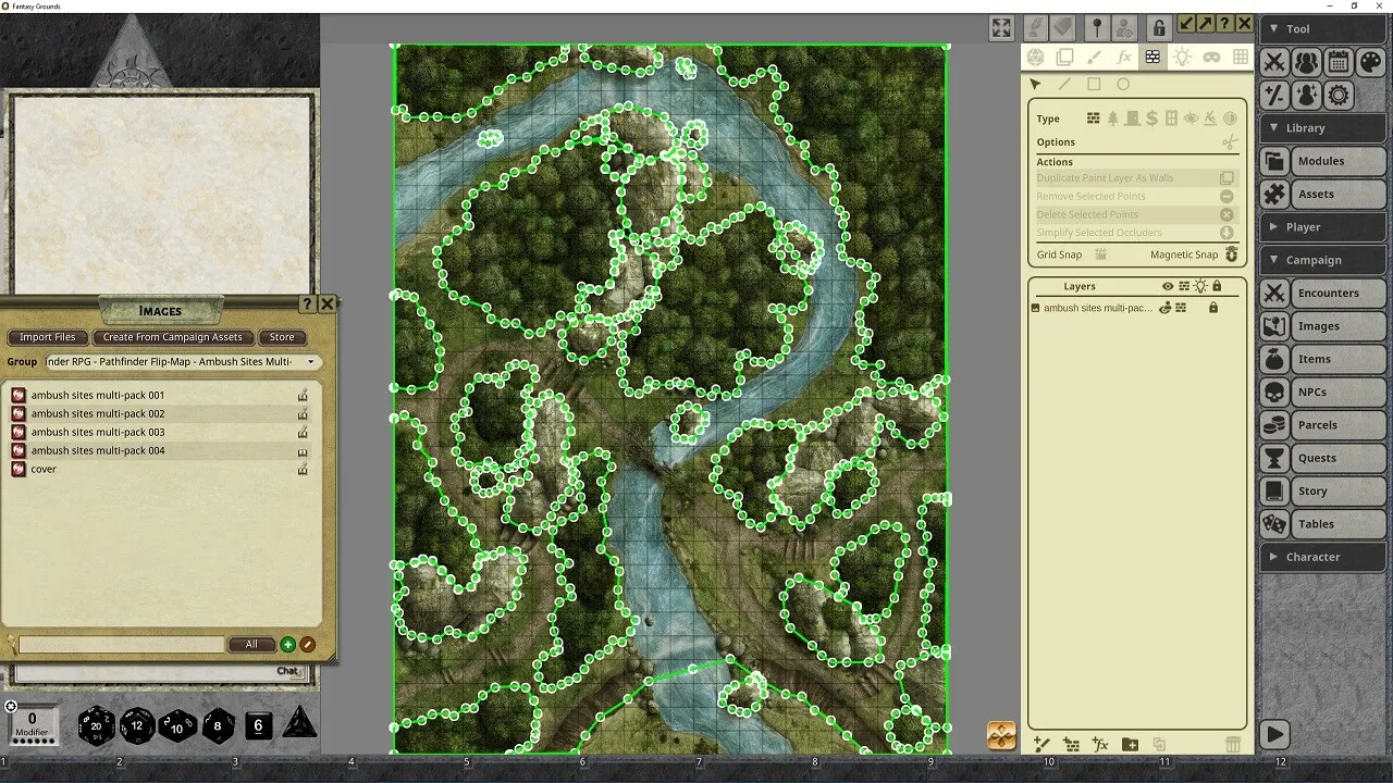 Fantasy Grounds - Pathfinder RPG - Pathfinder Flip-Mat: Ambush Sites Multi-Pack Screenshot 1