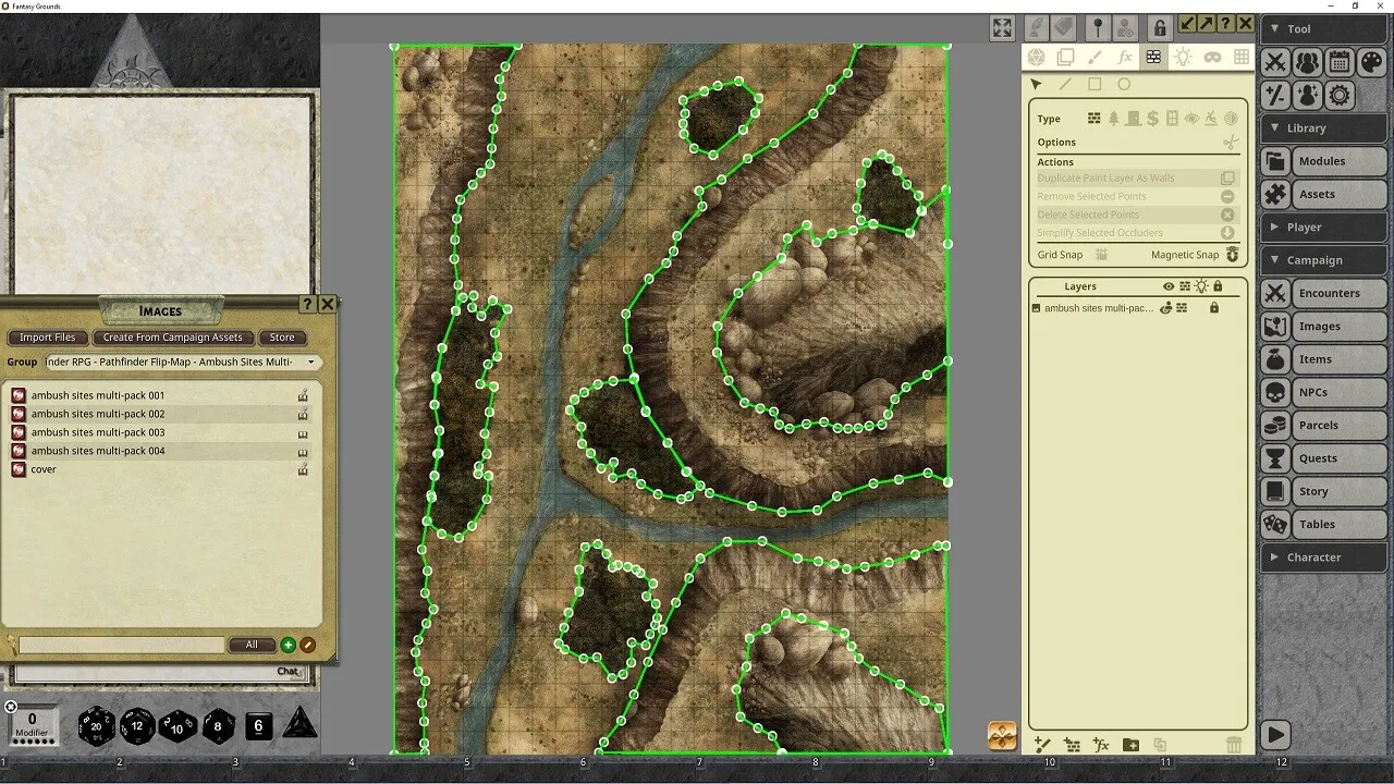 Fantasy Grounds - Pathfinder RPG - Pathfinder Flip-Mat: Ambush Sites Multi-Pack Screenshot 2