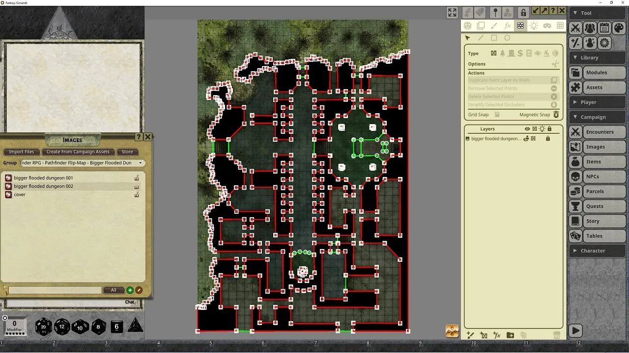 Fantasy Grounds - Pathfinder RPG - Pathfinder Flip-Mat: Bigger Flooded Dungeon Screenshot 2