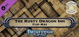 Fantasy Grounds - Pathfinder RPG - Pathfinder Flip-Mat: The Rusty Dragon Inn
