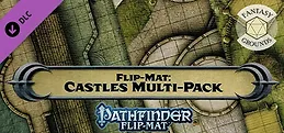 Fantasy Grounds - Pathfinder RPG - Pathfinder Flip-Mat: Castle Multi-Pack