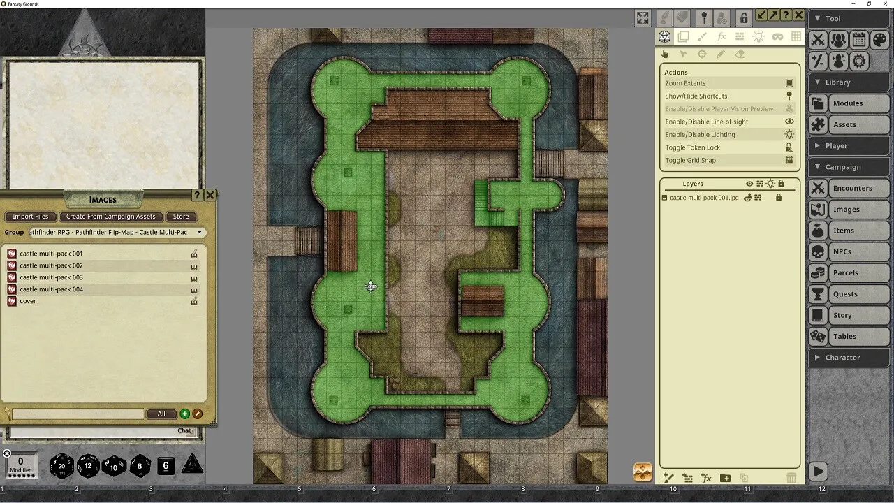 Fantasy Grounds - Pathfinder RPG - Pathfinder Flip-Mat: Castle Multi-Pack Screenshot 0