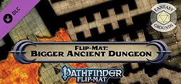 Fantasy Grounds - Pathfinder RPG - Pathfinder Flip-Mat: Bigger Ancient Dungeon
