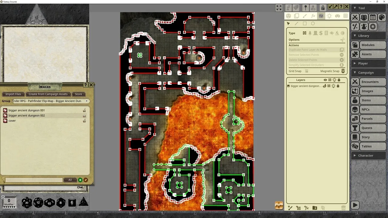 Fantasy Grounds - Pathfinder RPG - Pathfinder Flip-Mat: Bigger Ancient Dungeon Screenshot 2