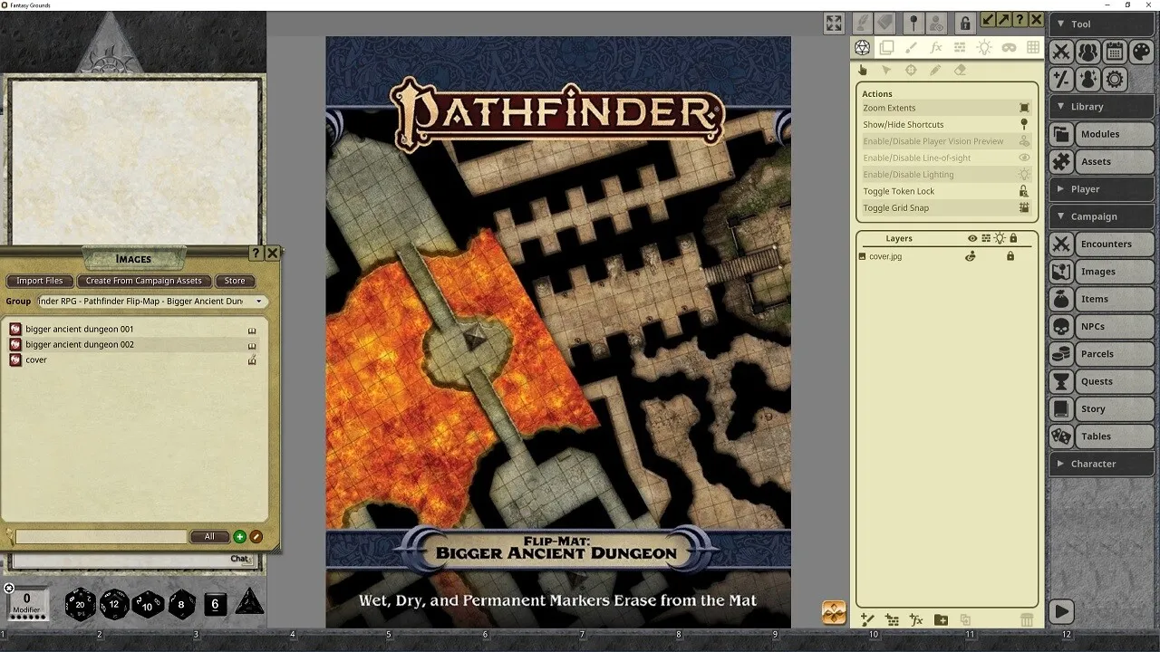 Fantasy Grounds - Pathfinder RPG - Pathfinder Flip-Mat: Bigger Ancient Dungeon Screenshot 4