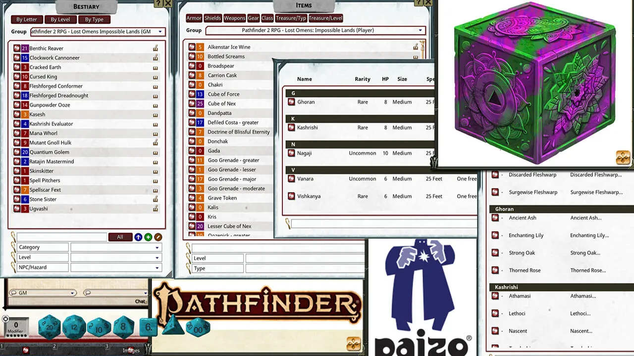 Fantasy Grounds - Pathfinder 2 RPG - Lost Omens: Impossible Lands Screenshot 0