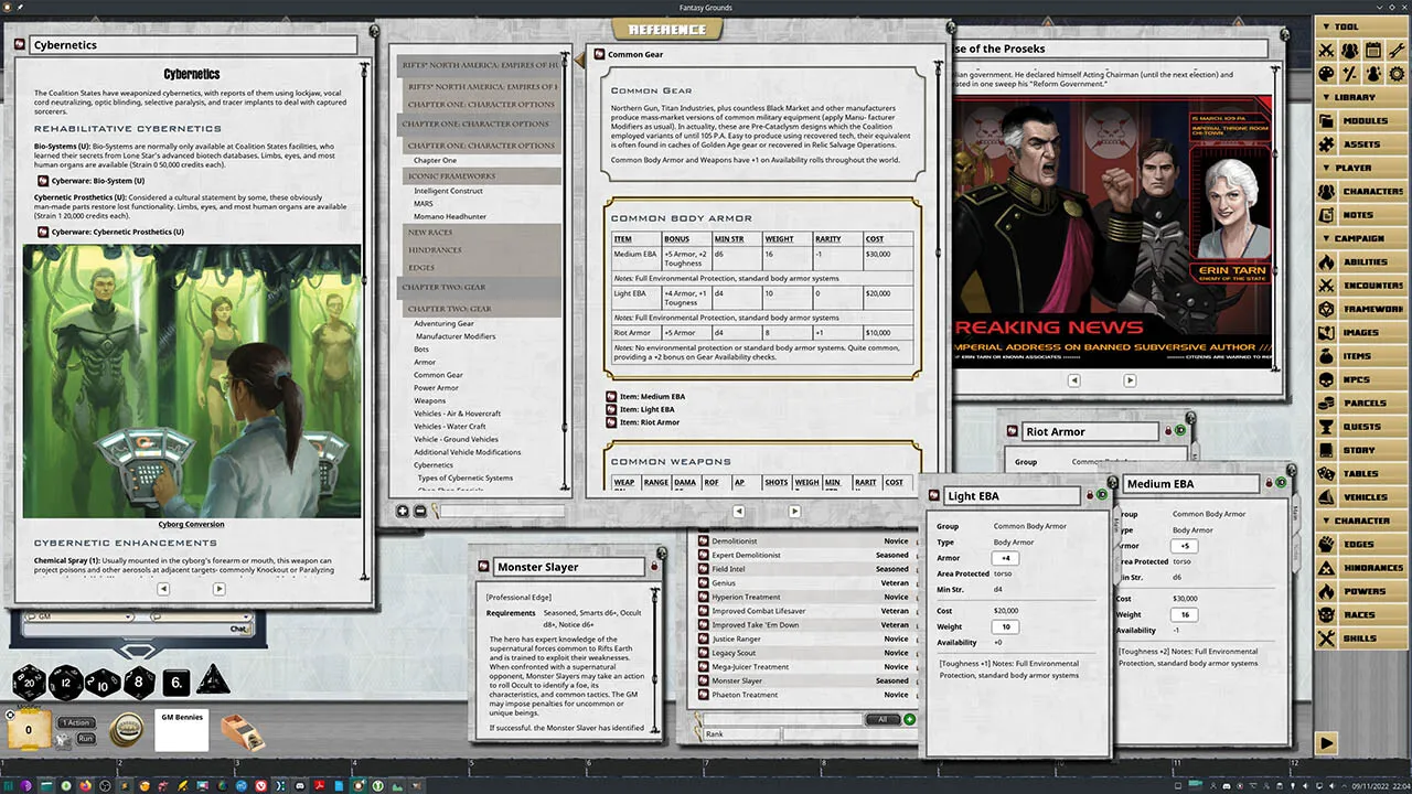 Fantasy Grounds - Savage Rifts North America: Empires of Humanity Screenshot 0