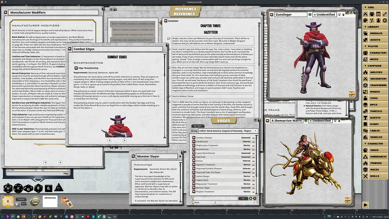 Fantasy Grounds - Savage Rifts North America: Empires of Humanity Screenshot 2