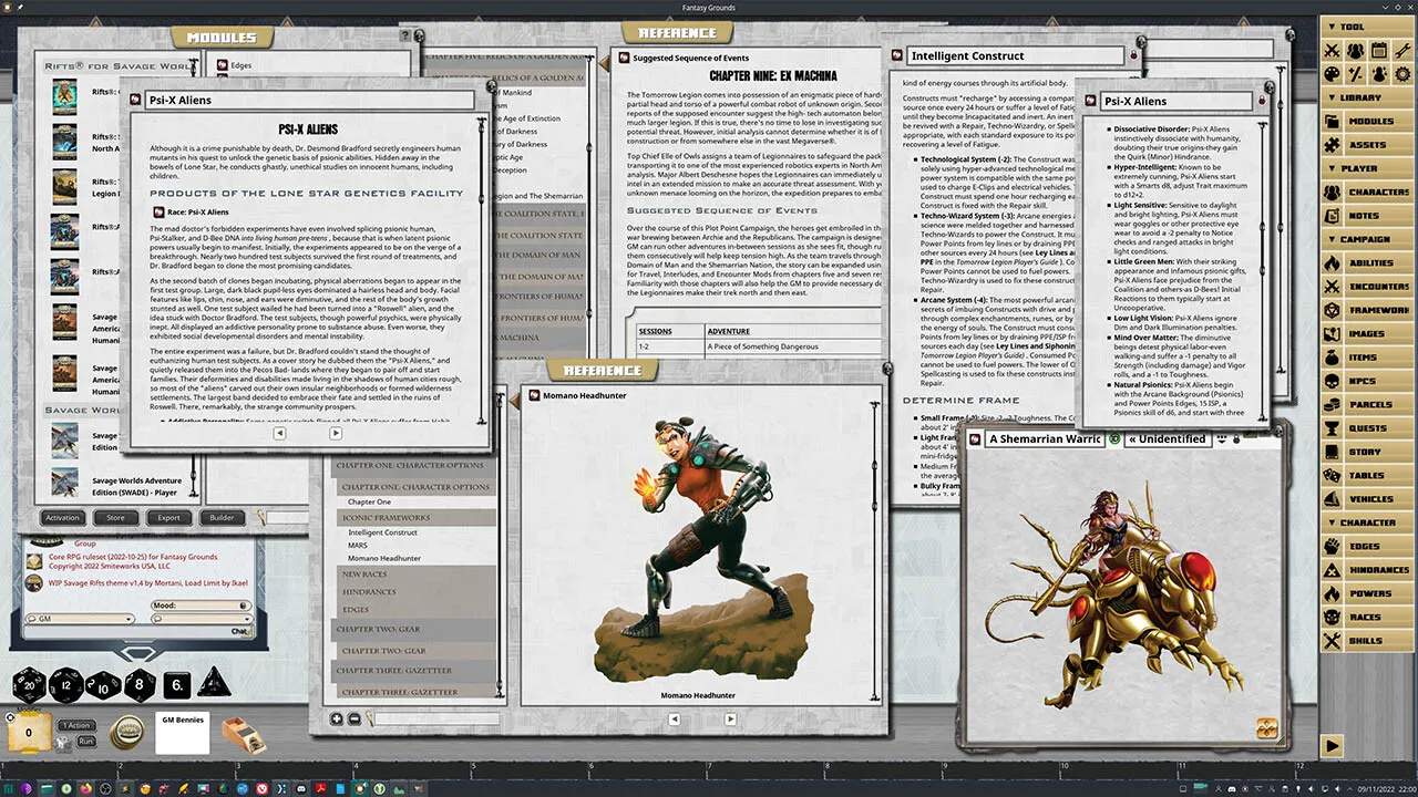 Fantasy Grounds - Savage Rifts North America: Empires of Humanity Screenshot 3