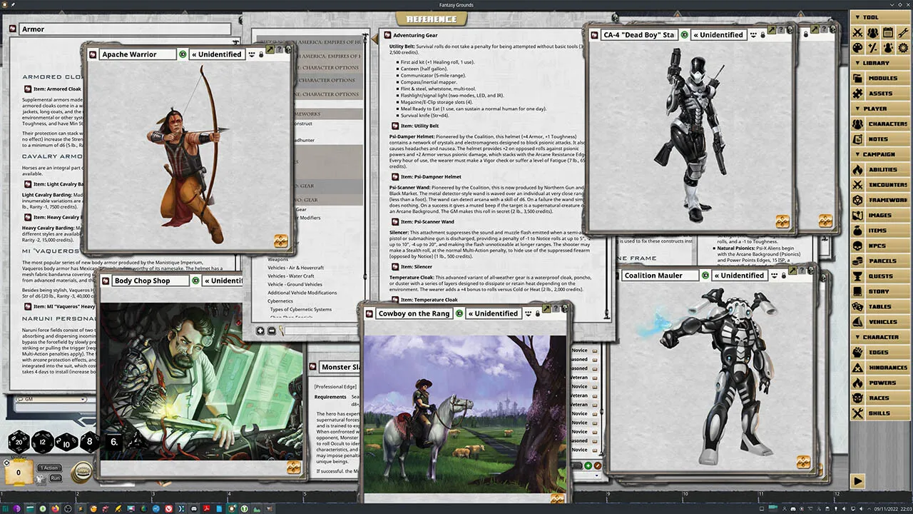 Fantasy Grounds - Savage Rifts North America: Empires of Humanity Screenshot 1