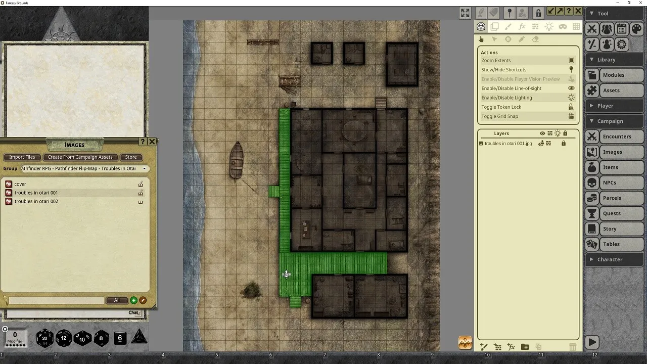 Fantasy Grounds - Pathfinder RPG - Pathfinder Flip-Mat: Troubles in Otari Screenshot 2