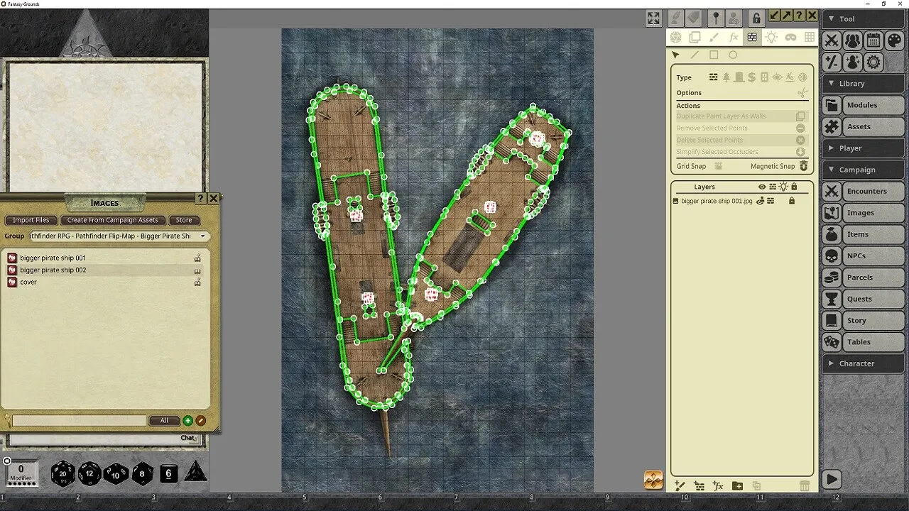 Fantasy Grounds - Pathfinder RPG - Pathfinder Flip-Mat: Bigger Pirate Ship Screenshot 2