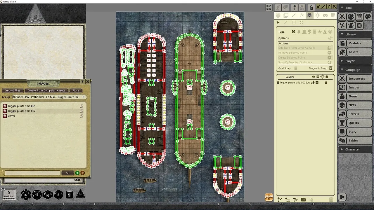 Fantasy Grounds - Pathfinder RPG - Pathfinder Flip-Mat: Bigger Pirate Ship Screenshot 0
