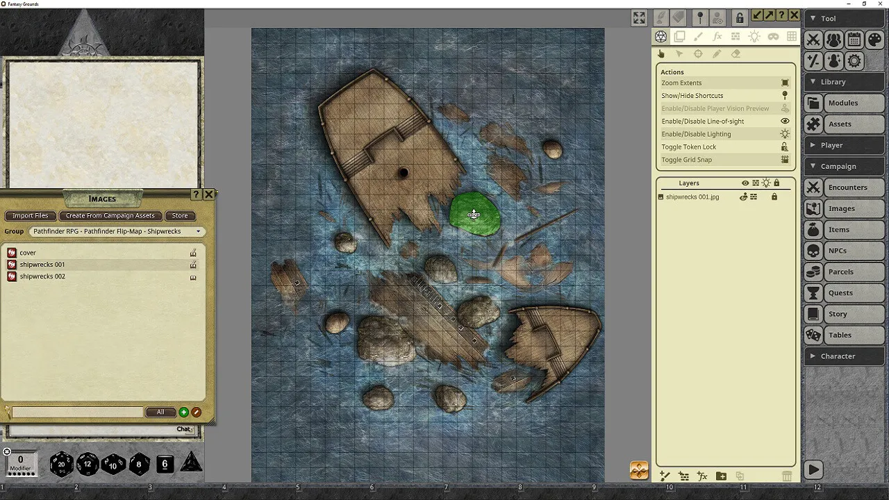 Fantasy Grounds - Pathfinder RPG - Pathfinder Flip-Mat: Shipwrecks Screenshot 3
