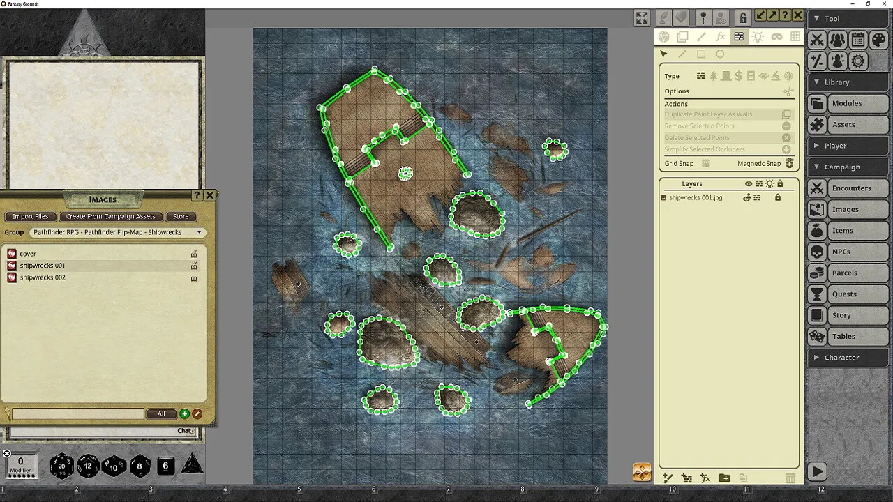 Fantasy Grounds - Pathfinder RPG - Pathfinder Flip-Mat: Shipwrecks Screenshot 1