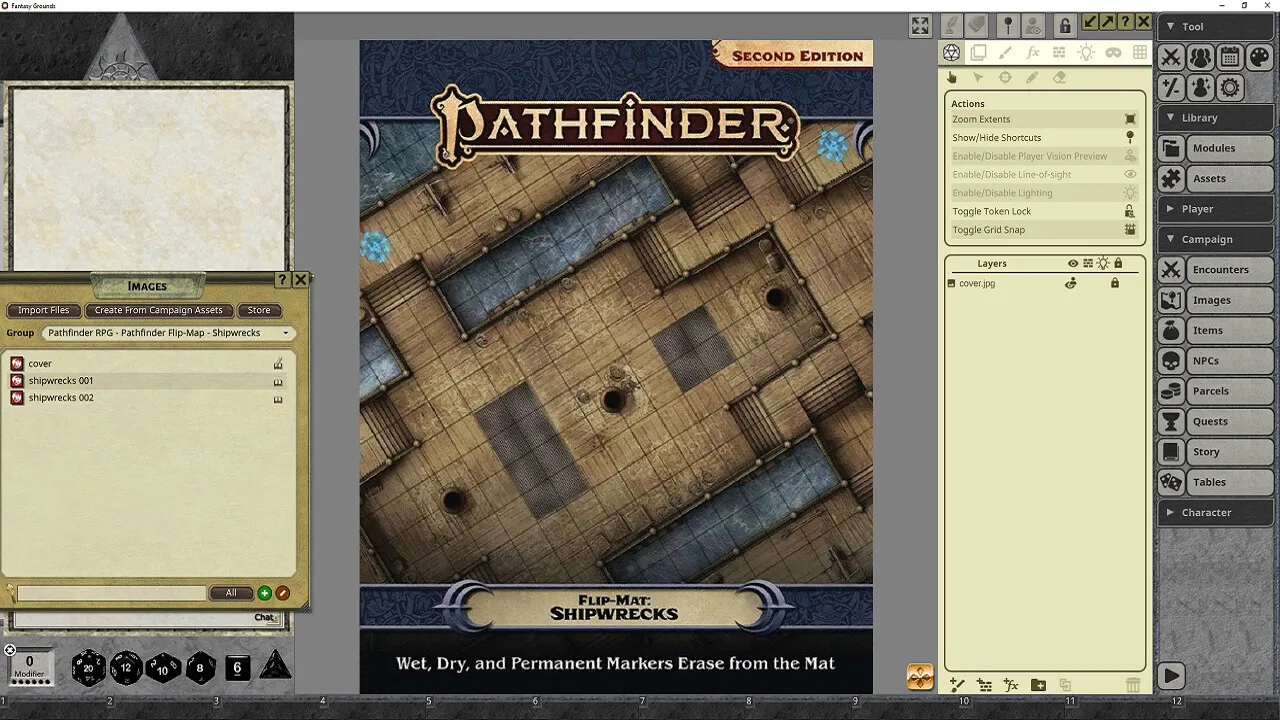 Fantasy Grounds - Pathfinder RPG - Pathfinder Flip-Mat: Shipwrecks Screenshot 4