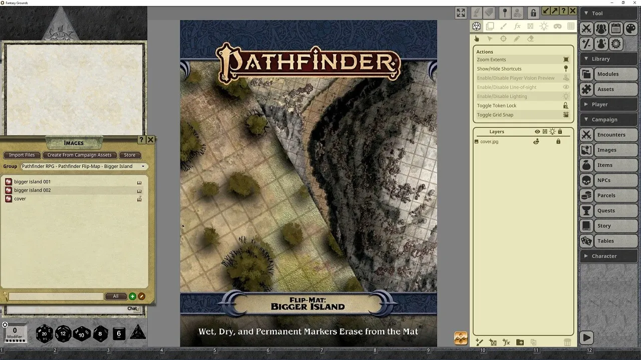 Fantasy Grounds - Pathfinder RPG - Pathfinder Flip-Mat: Bigger Island Screenshot 4