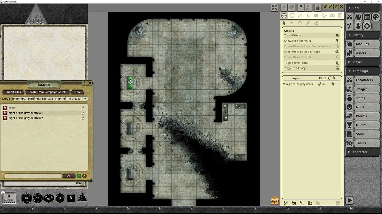 Fantasy Grounds - Pathfinder RPG - Pathfinder Flip-Mat: Night of the Gray Death Screenshot 4