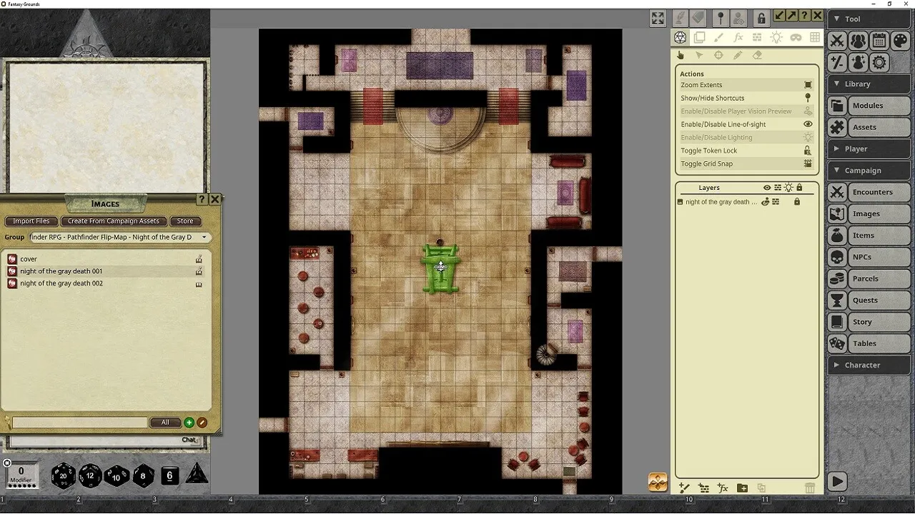 Fantasy Grounds - Pathfinder RPG - Pathfinder Flip-Mat: Night of the Gray Death Screenshot 1