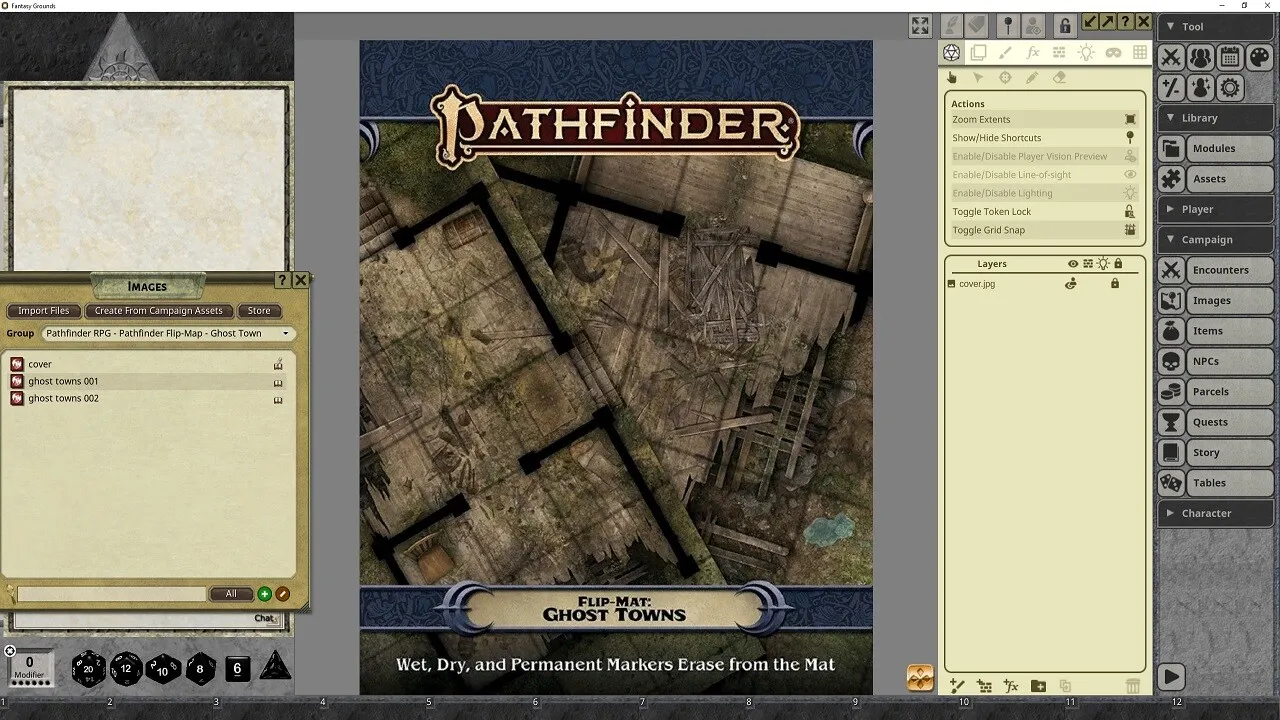 Fantasy Grounds - Pathfinder RPG - Pathfinder Flip-Mat: Ghost Towns Screenshot 4