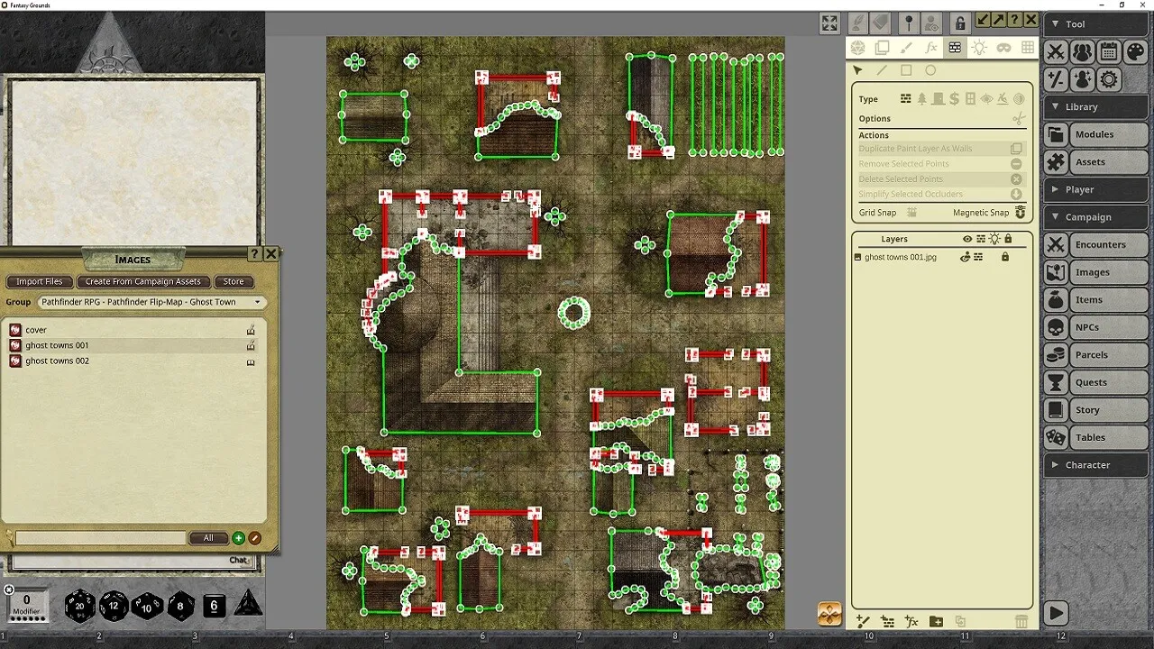 Fantasy Grounds - Pathfinder RPG - Pathfinder Flip-Mat: Ghost Towns Screenshot 2