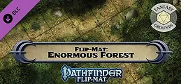 Fantasy Grounds - Pathfinder RPG - Pathfinder Flip-Mat: Enormous Forest